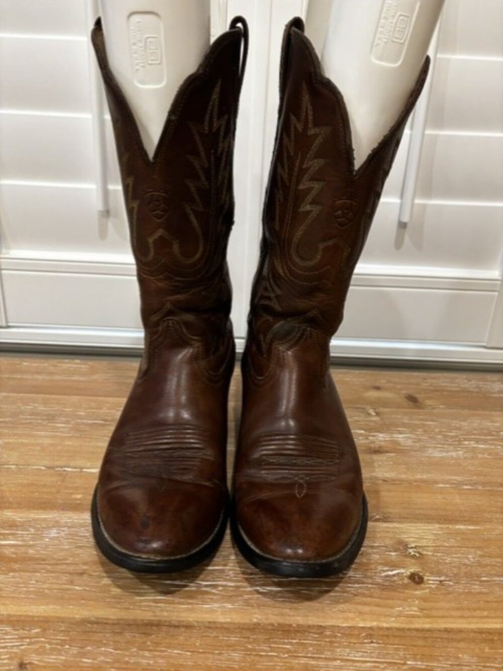Ariat Women's Western Leather Cowboy Boots Brown Size 9B #15725‎